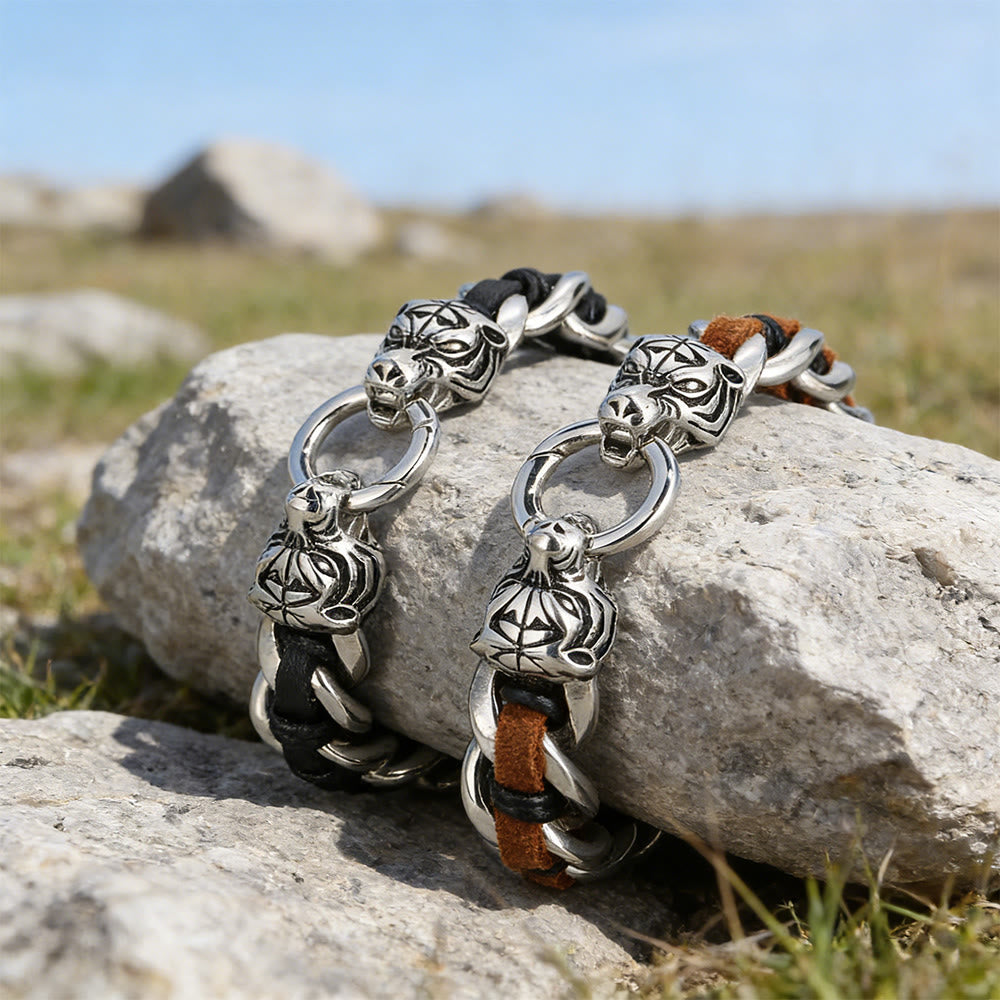 WorldNorse Forged Beast Totem Interlock Bracelet - image 8