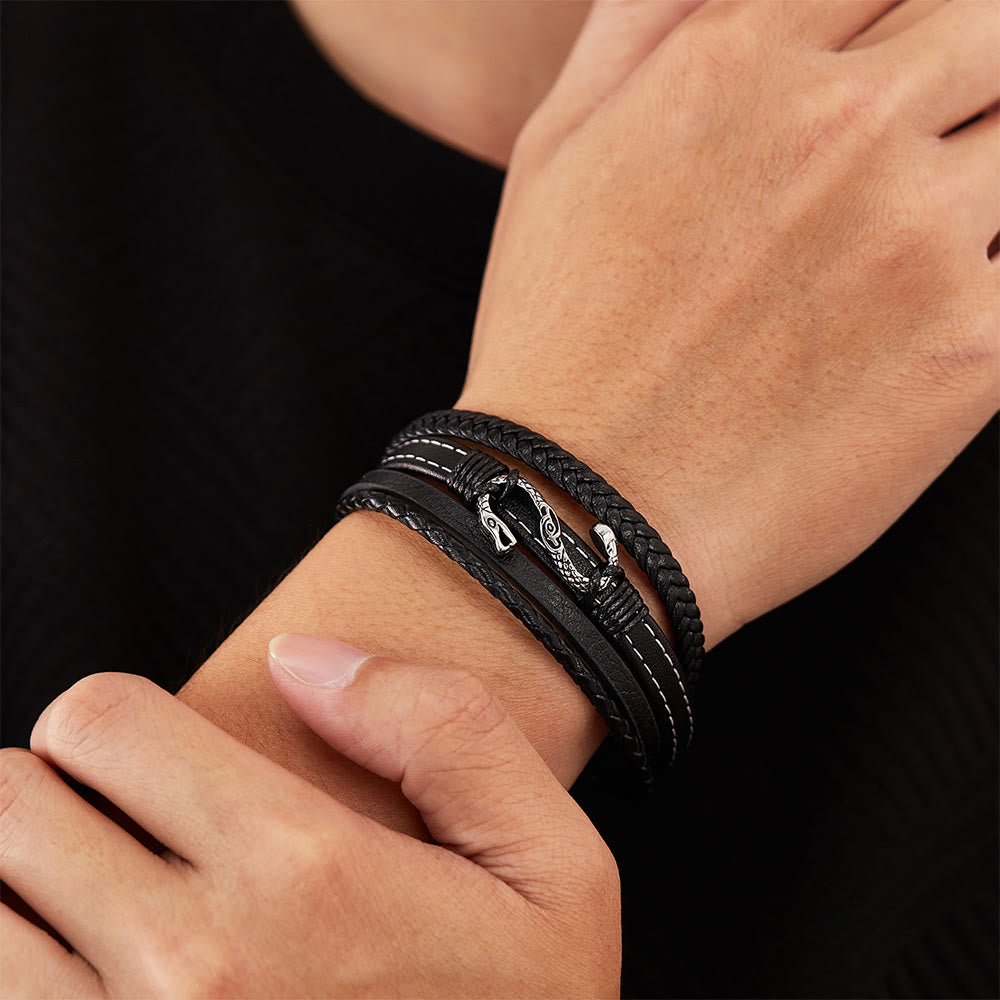 WorldNorse Forged Scaled Nidhogg Coil Bracelet - image 9