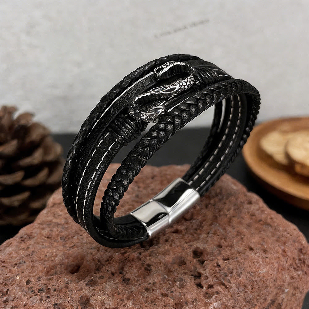 WorldNorse Forged Scaled Nidhogg Coil Bracelet - image 2