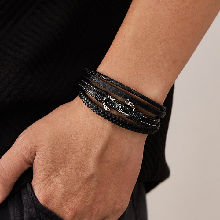 WorldNorse Forged Scaled Nidhogg Coil Bracelet - image 1