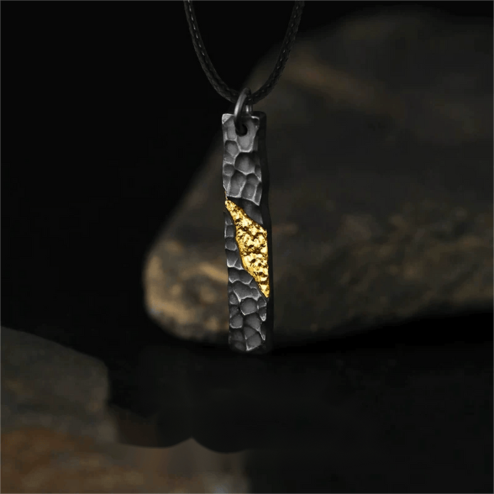 WorldNorse Handcrafted 999 Silver Moonlit Mountain Necklace - With Black Wax Rope - image 9