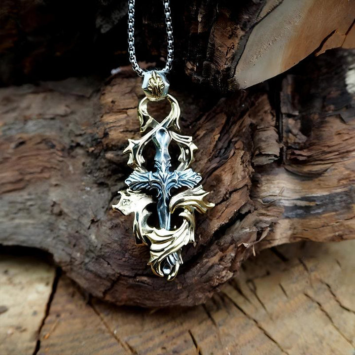 WorldNorse Handcrafted 925 Silver Garland Cross Necklace - image 4