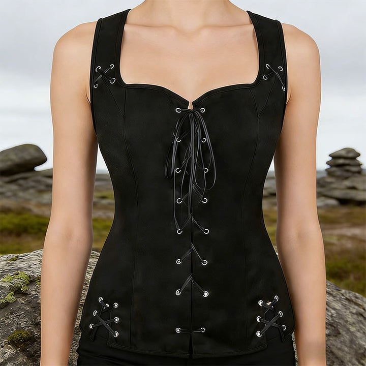 WorldNorse Rune Stitched Tapered Costume Waistcoat - Black - US22，UK/AU26，EU52 (3XL) - image 3