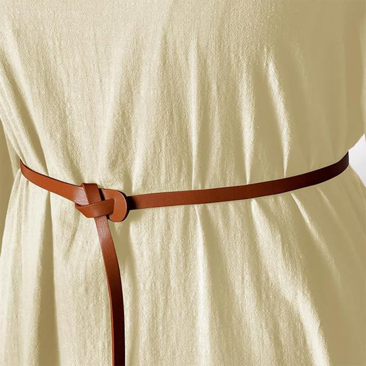 WorldNorse Viking Woven Trimmed Tied Costume Dress - image 3