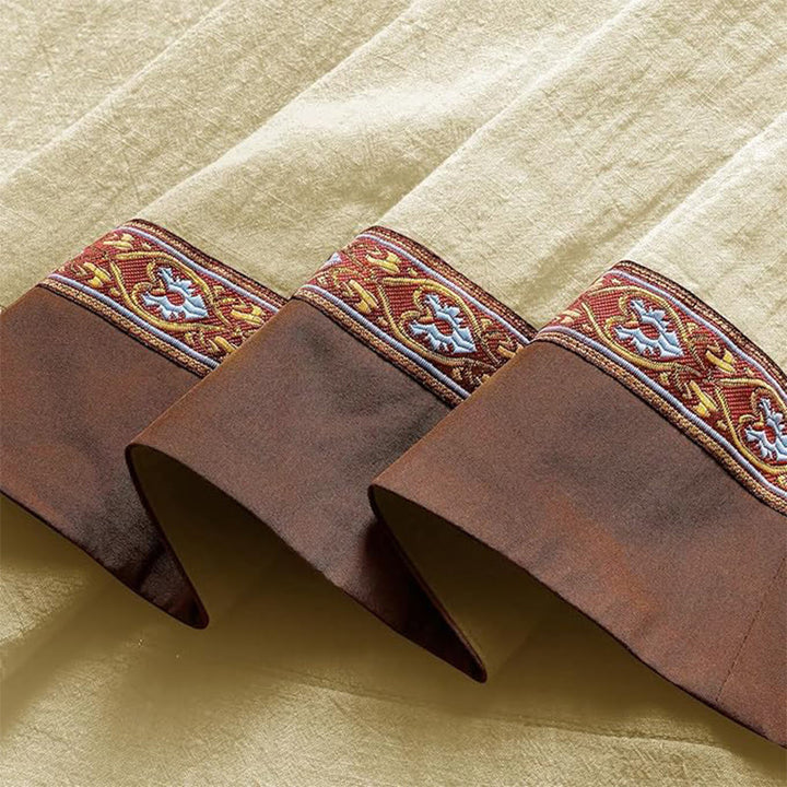 WorldNorse Viking Woven Trimmed Tied Costume Dress - image 4