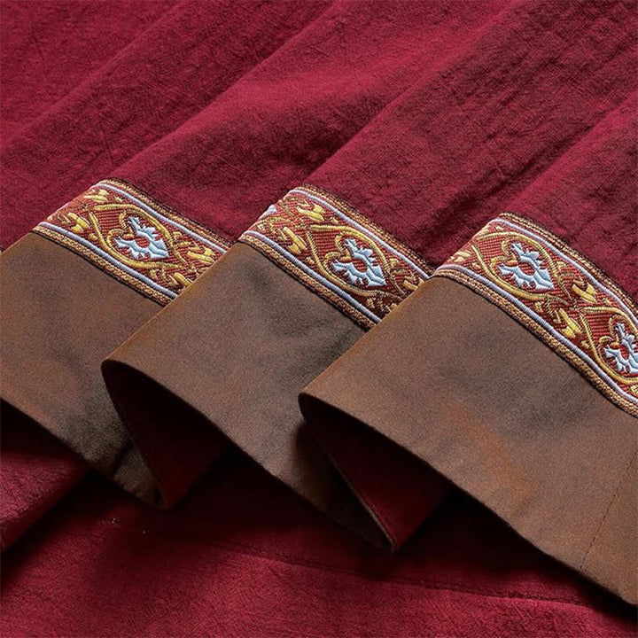 WorldNorse Viking Woven Trimmed Tied Costume Dress - image 18