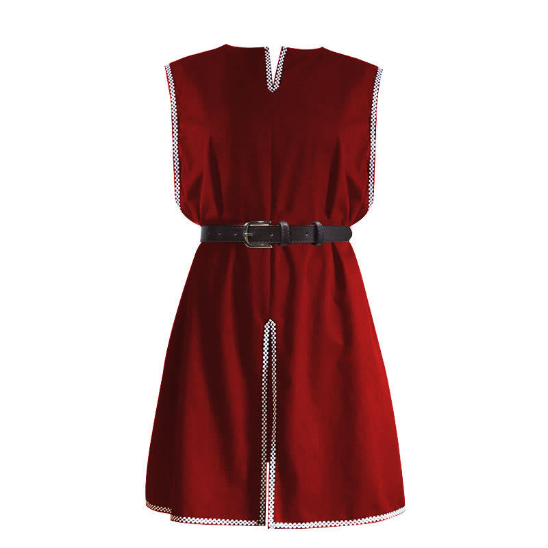 WorldNorse Viking Piped Placketed Tunic Costume Robe - Red - US/UK/AU46，EU56 (3XL) - image 8