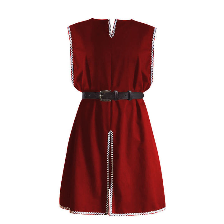 WorldNorse Viking Piped Placketed Tunic Costume Robe - Red - US/UK/AU46，EU56 (3XL) - image 8