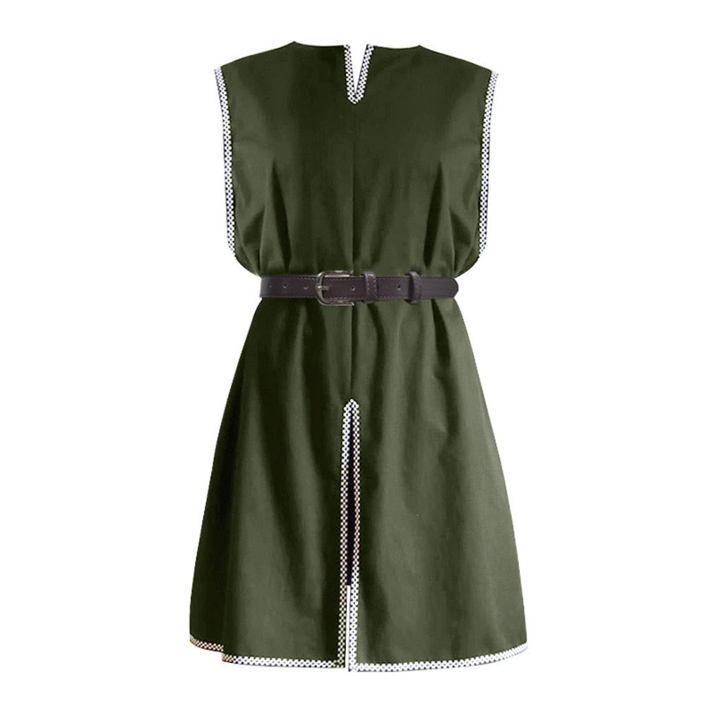 WorldNorse Viking Piped Placketed Tunic Costume Robe - Green - US/UK/AU46，EU56 (3XL) - image 1