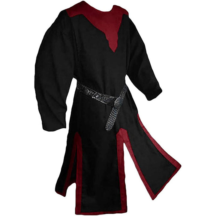 WorldNorse Norse Split Hem Woven Tunic Costume Robe - Black & Red - US/UK/AU46，EU56 (3XL) - image 4