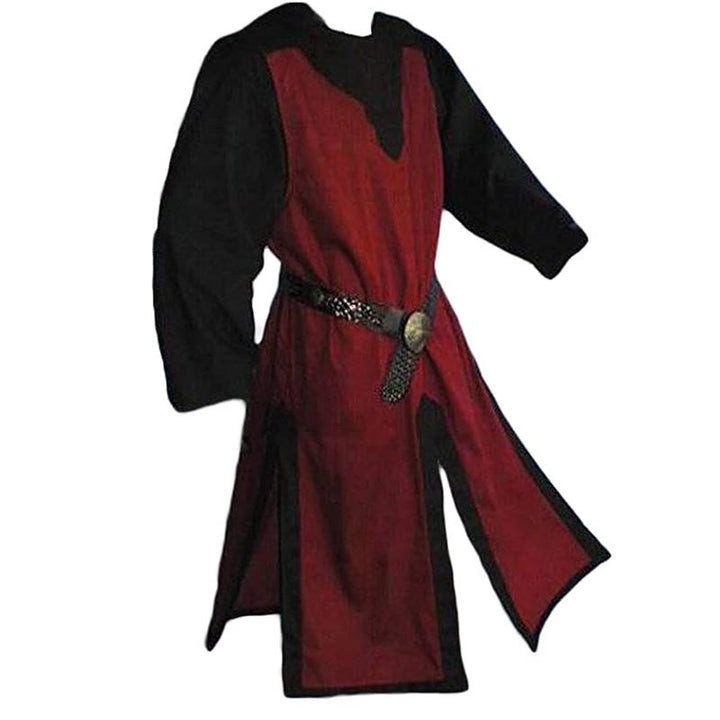 WorldNorse Norse Split Hem Woven Tunic Costume Robe - Red & Black - US/UK/AU46，EU56 (3XL) - image 10