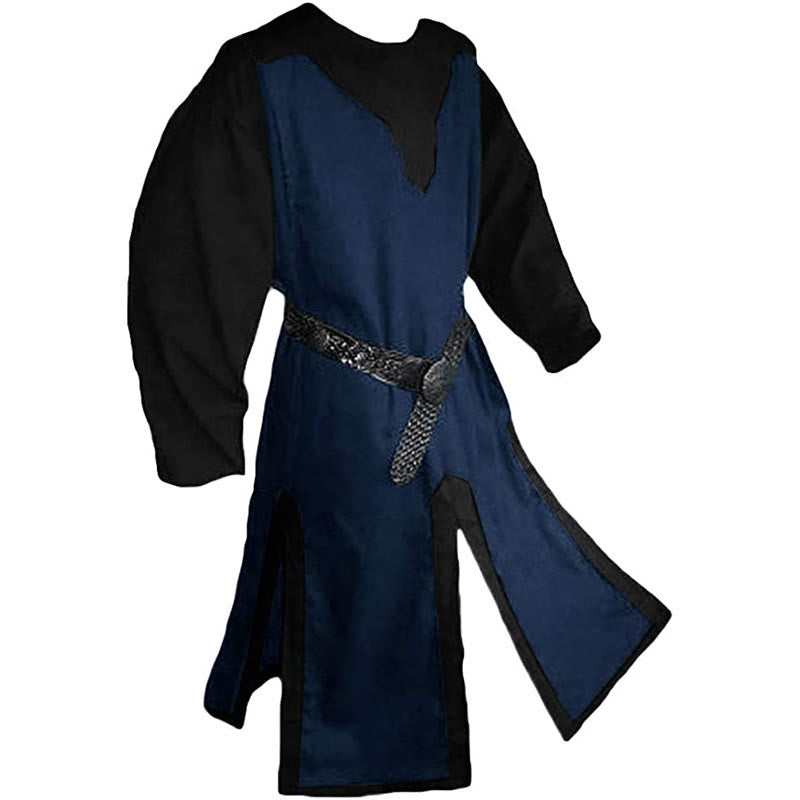 WorldNorse Norse Split Hem Woven Tunic Costume Robe - Blue & Black - US/UK/AU46，EU56 (3XL) - image 14