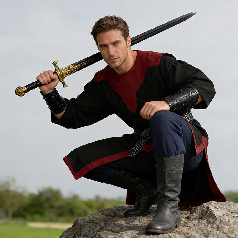 WorldNorse Norse Split Hem Woven Tunic Costume Robe - image 6