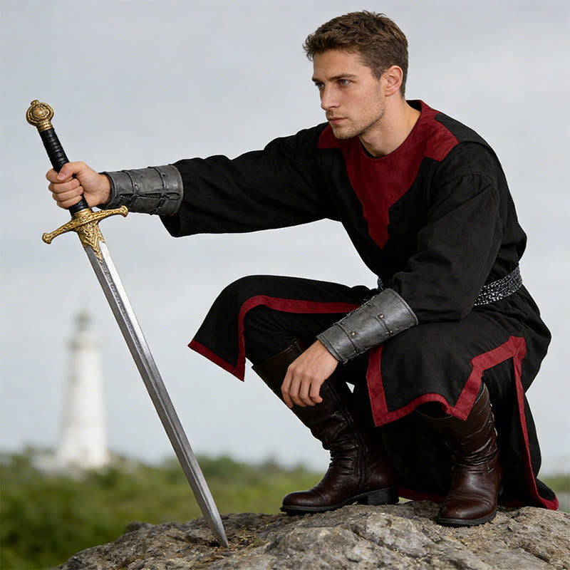 WorldNorse Norse Split Hem Woven Tunic Costume Robe - image 5