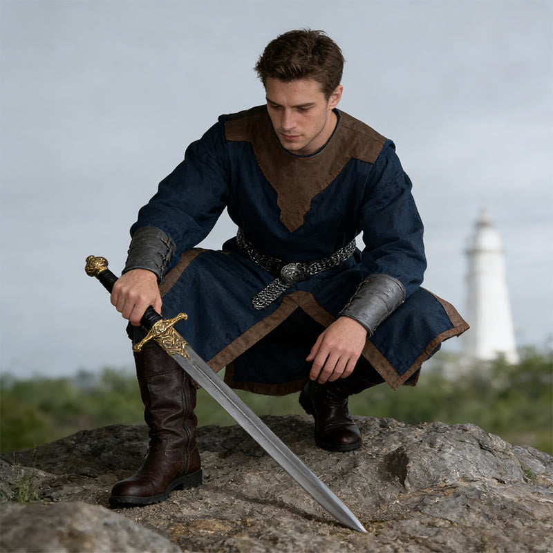 WorldNorse Norse Split Hem Woven Tunic Costume Robe - image 2