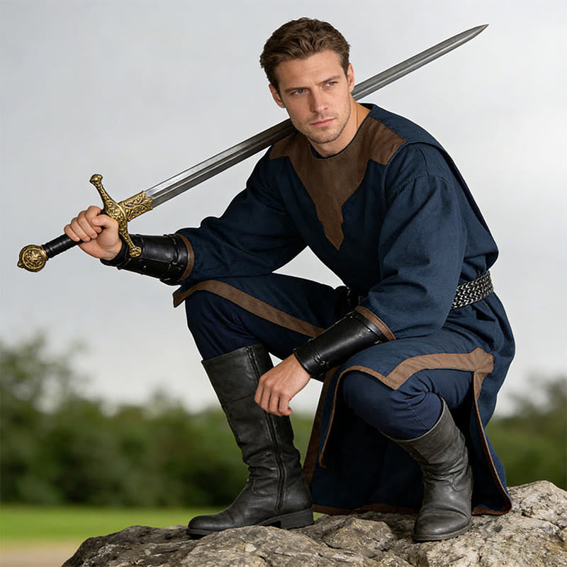 WorldNorse Norse Split Hem Woven Tunic Costume Robe - image 1