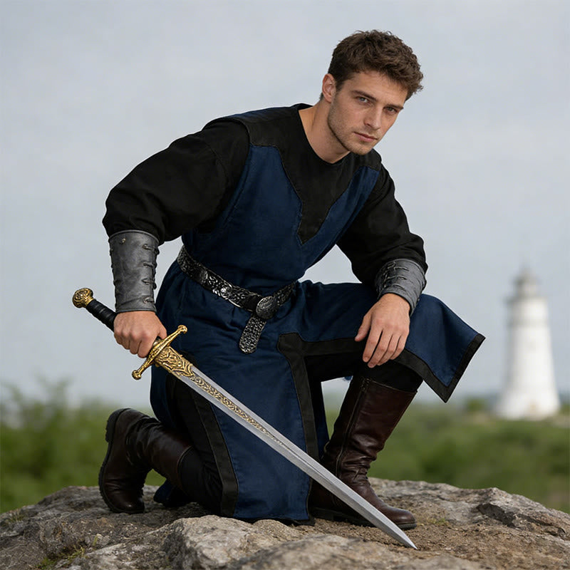 WorldNorse Norse Split Hem Woven Tunic Costume Robe - image 15