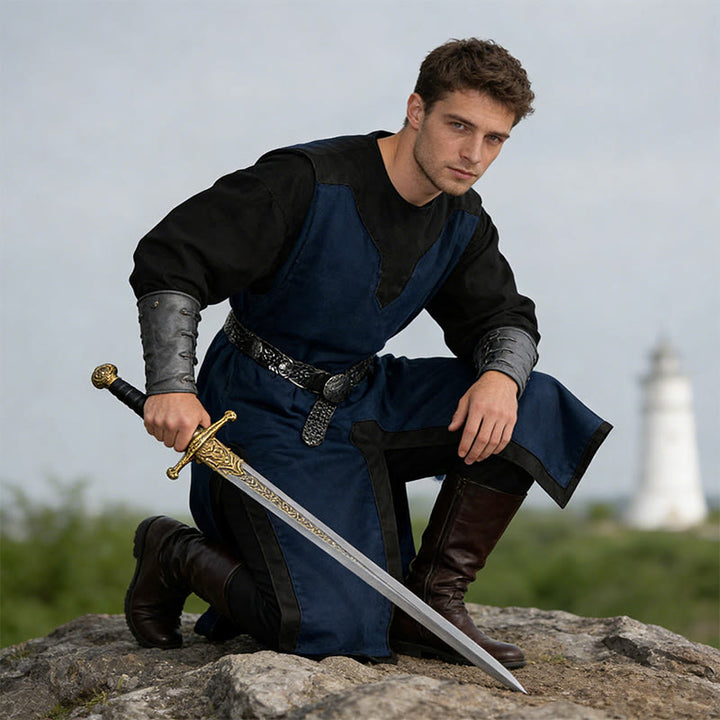 WorldNorse Norse Split Hem Woven Tunic Costume Robe - image 15