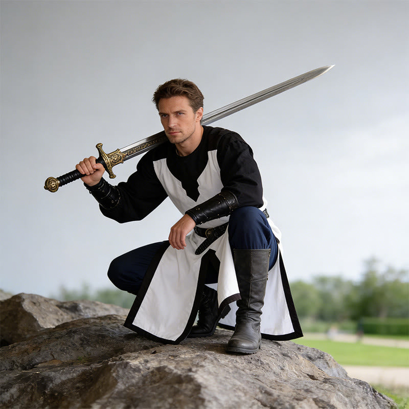 WorldNorse Norse Split Hem Woven Tunic Costume Robe - image 20