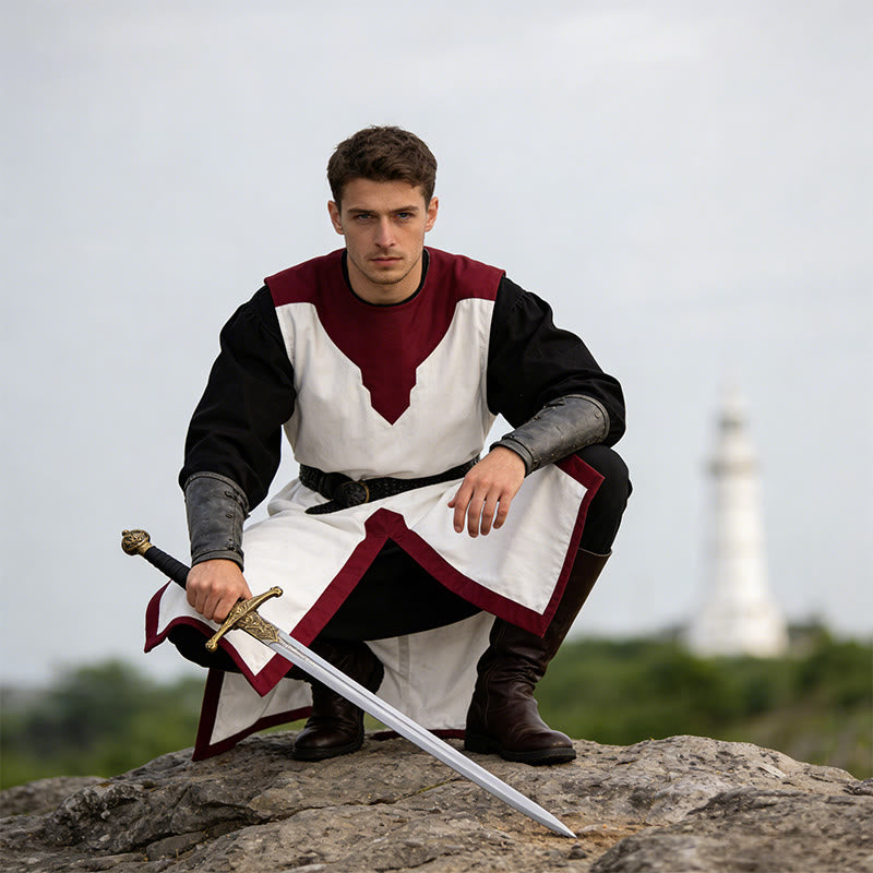 WorldNorse Norse Split Hem Woven Tunic Costume Robe - image 23