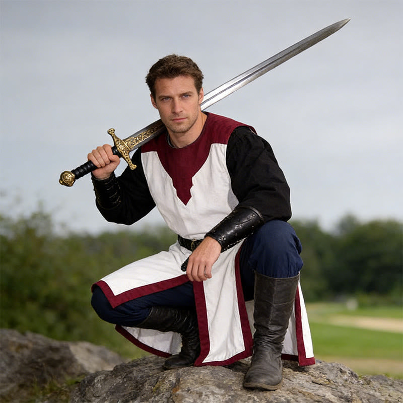 WorldNorse Norse Split Hem Woven Tunic Costume Robe - image 24