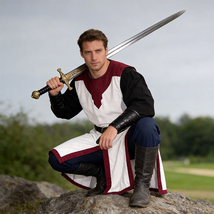 WorldNorse Norse Split Hem Woven Tunic Costume Robe - image 24