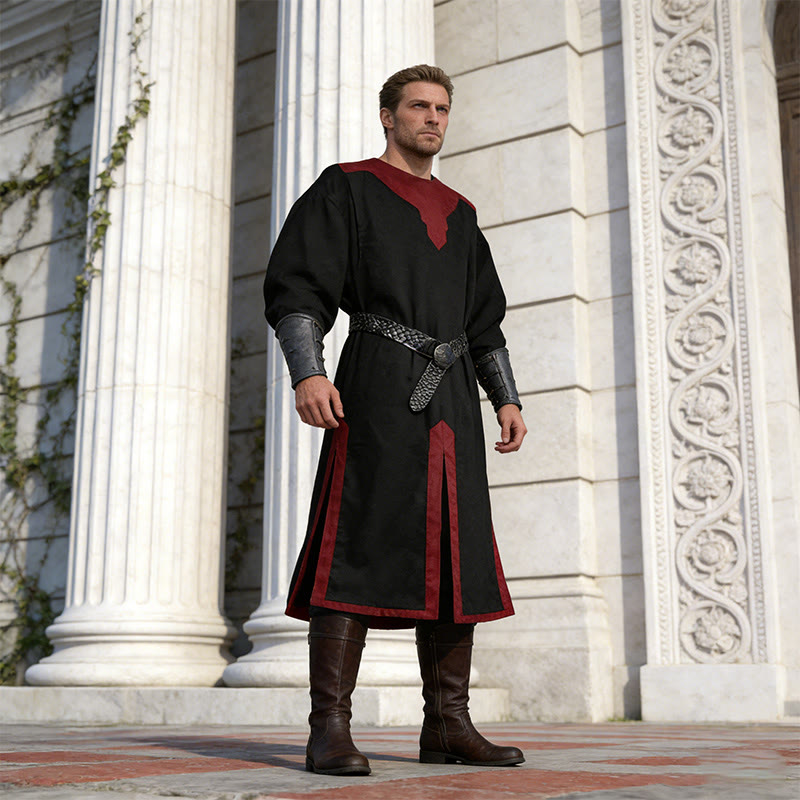 WorldNorse Norse Split Hem Woven Tunic Costume Robe - image 7