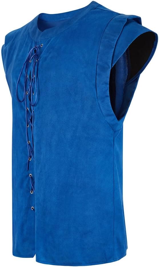 WorldNorse Viking Sueded Lace Up Tunic Costume Waistcoat - image 32