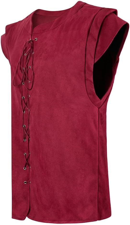 WorldNorse Viking Sueded Lace Up Tunic Costume Waistcoat - image 44