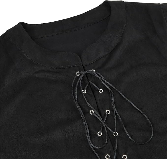 WorldNorse Viking Sueded Lace Up Tunic Costume Waistcoat - image 7