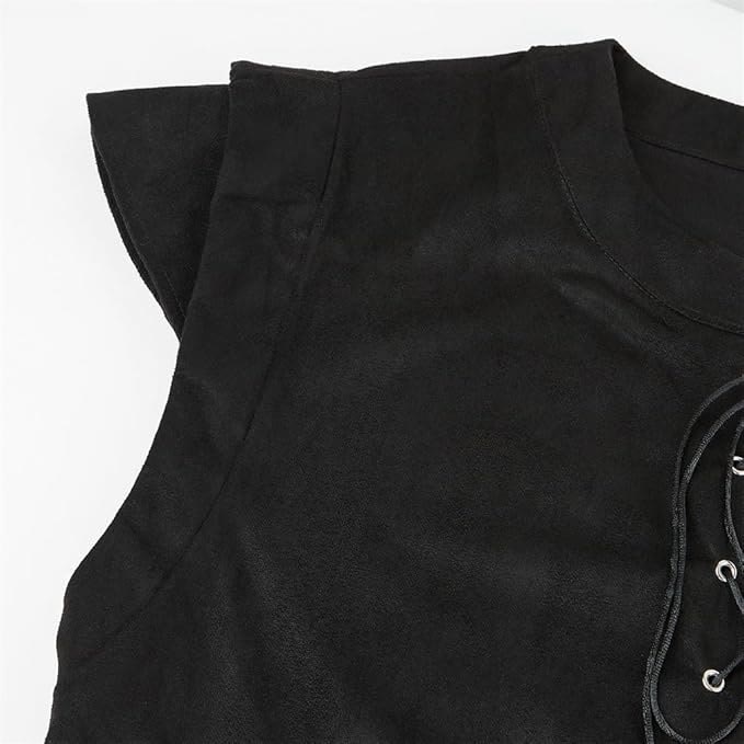 WorldNorse Viking Sueded Lace Up Tunic Costume Waistcoat - image 9