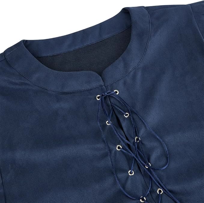 WorldNorse Viking Sueded Lace Up Tunic Costume Waistcoat - image 25