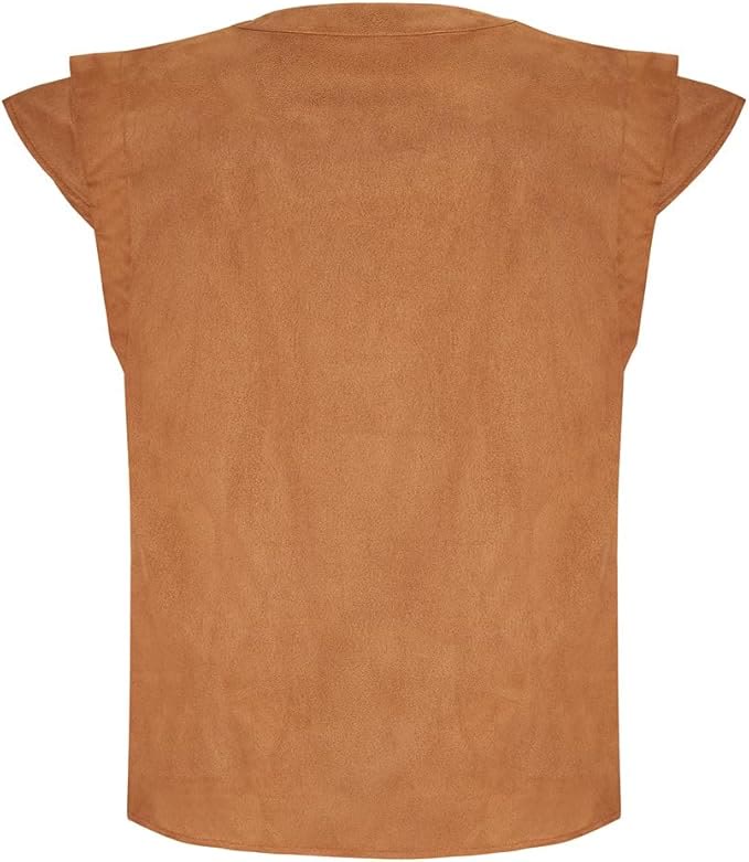 WorldNorse Viking Sueded Lace Up Tunic Costume Waistcoat - image 23