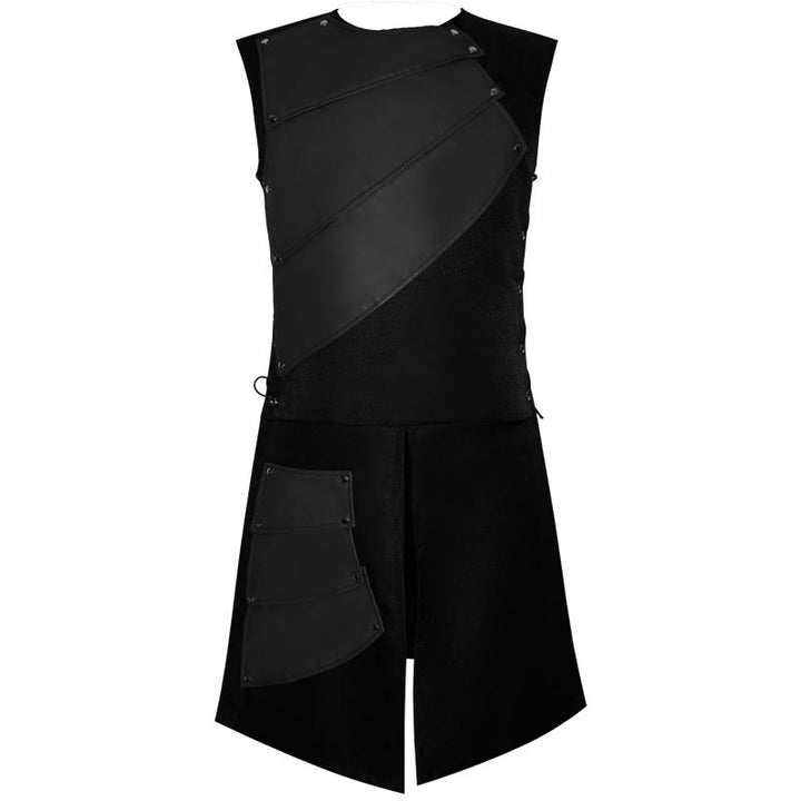 WorldNorse Viking Riveted Overlay Tunic Costume Robe - Black - US/UK/AU46，EU56 (3XL) - image 4