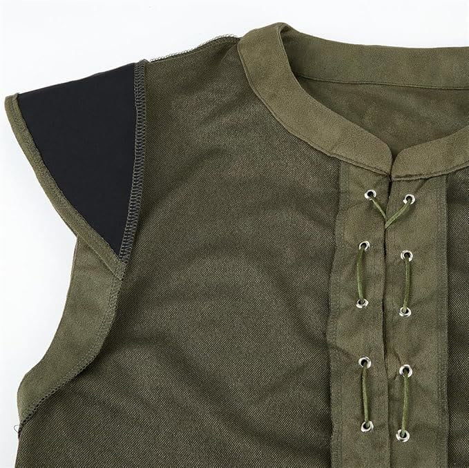 WorldNorse Viking Sueded Lace Up Tunic Costume Waistcoat - image 39
