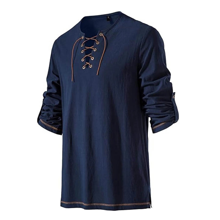 WorldNorse Stitched Hem Girdled Tunic Costume Shirt - image 17