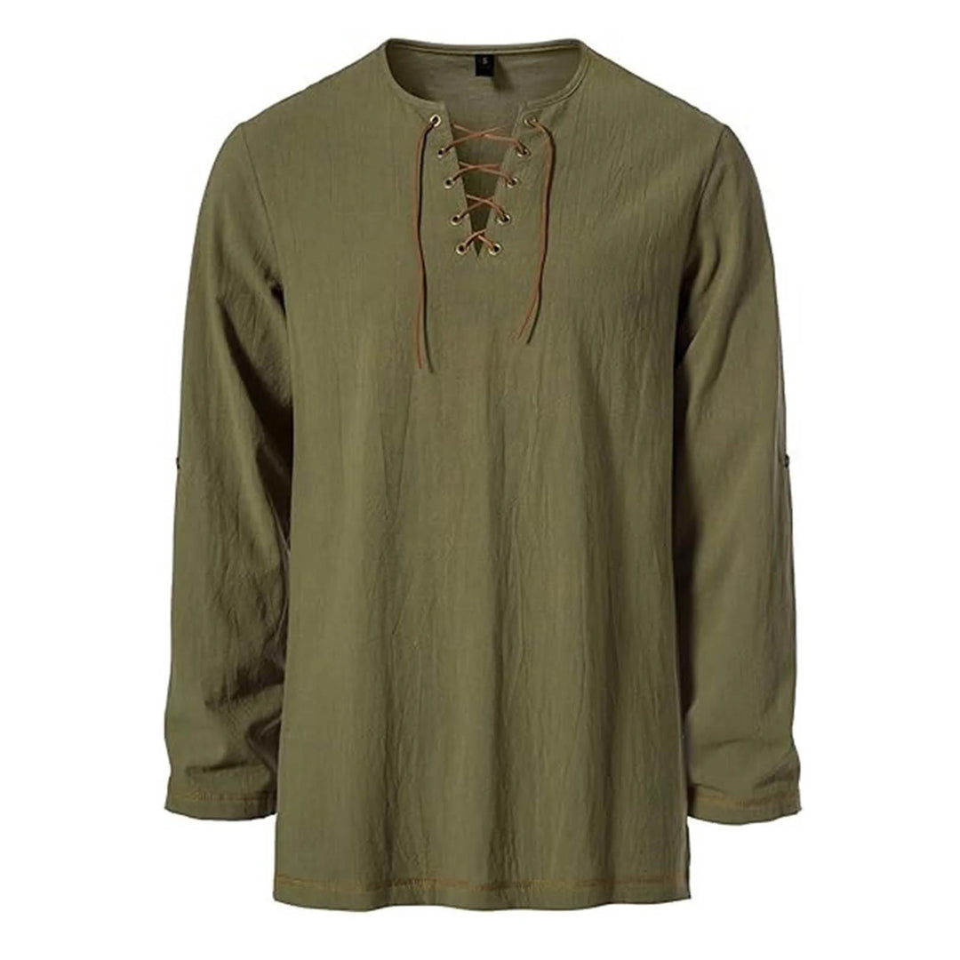 WorldNorse Stitched Hem Girdled Tunic Costume Shirt - image 10