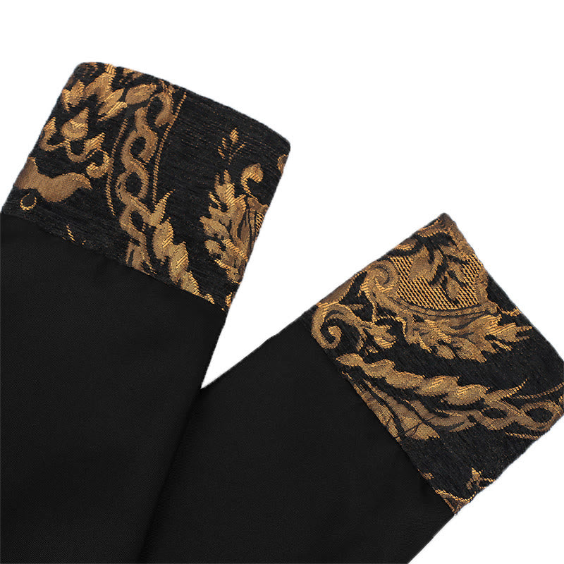 WorldNorse Viking Regal Gold Brocade Trimmed Tunic Costume Robe - image 3