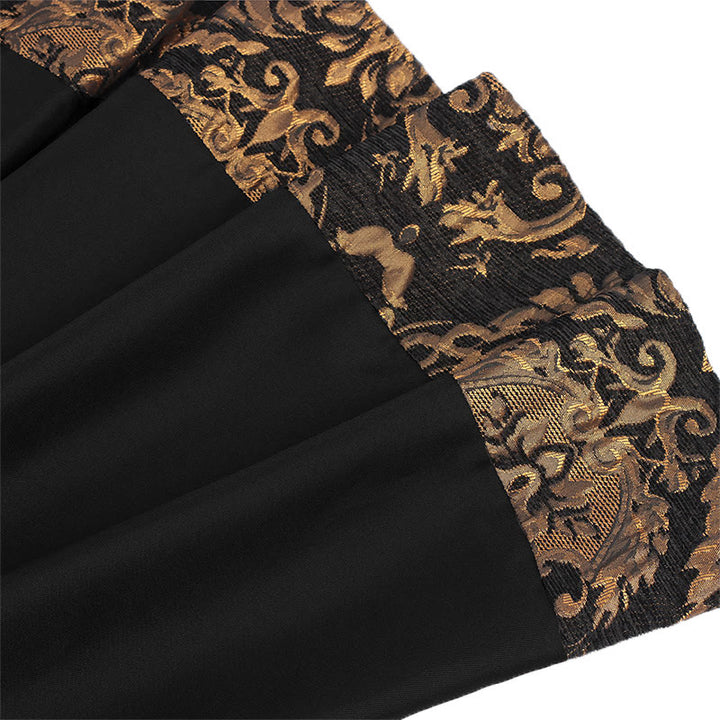 WorldNorse Viking Regal Gold Brocade Trimmed Tunic Costume Robe - image 4