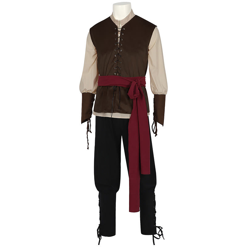WorldNorse Norse Merchant Sash Tunic Vest Costume Set - image 20