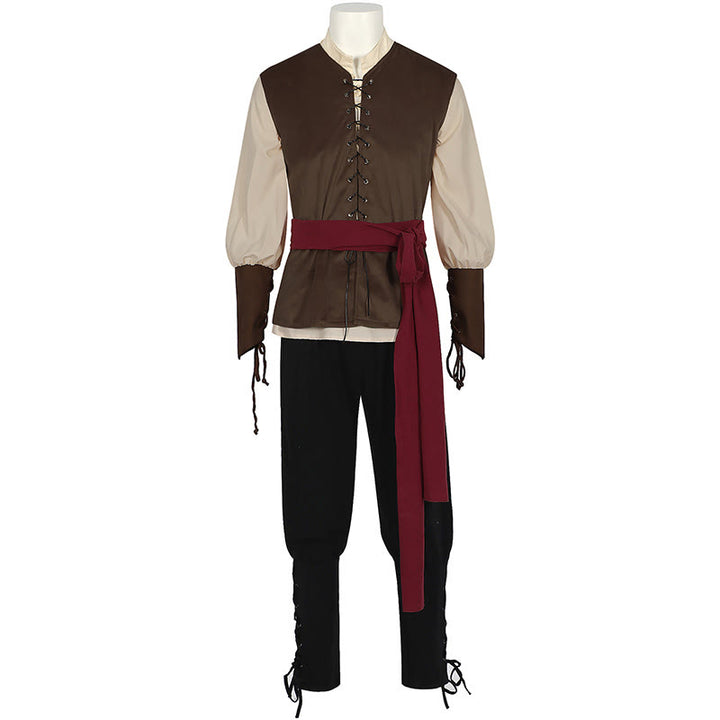 WorldNorse Norse Merchant Sash Tunic Vest Costume Set - image 21