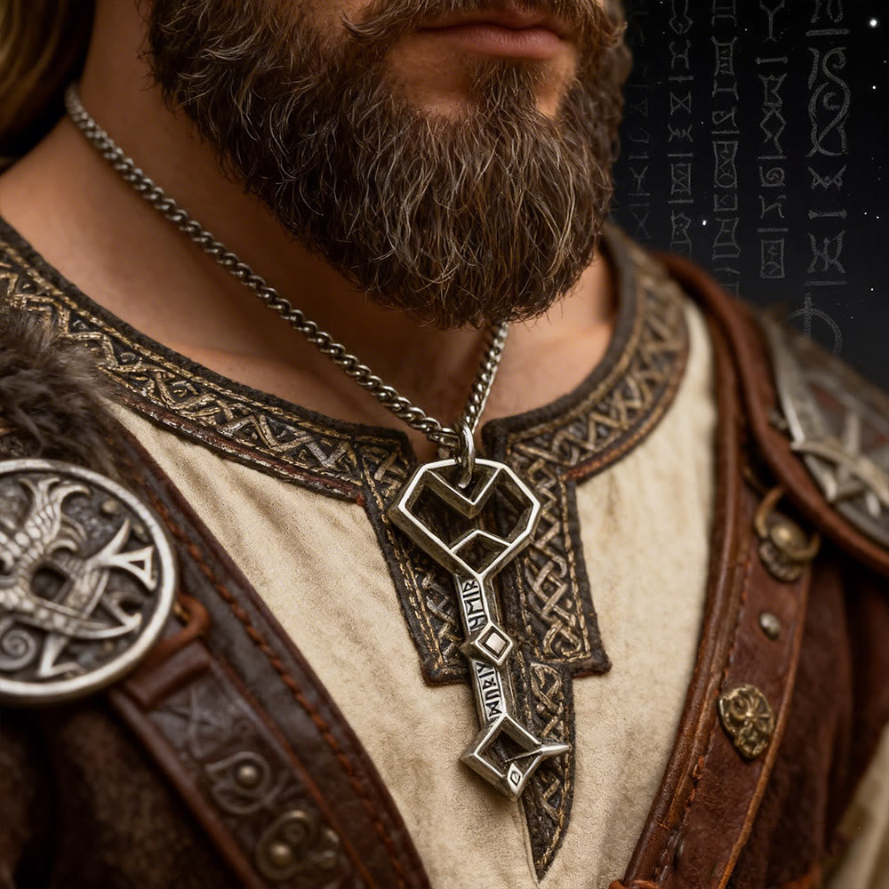 FREE Today: Viking Rune Key Pendant Talisman Necklace - image 1
