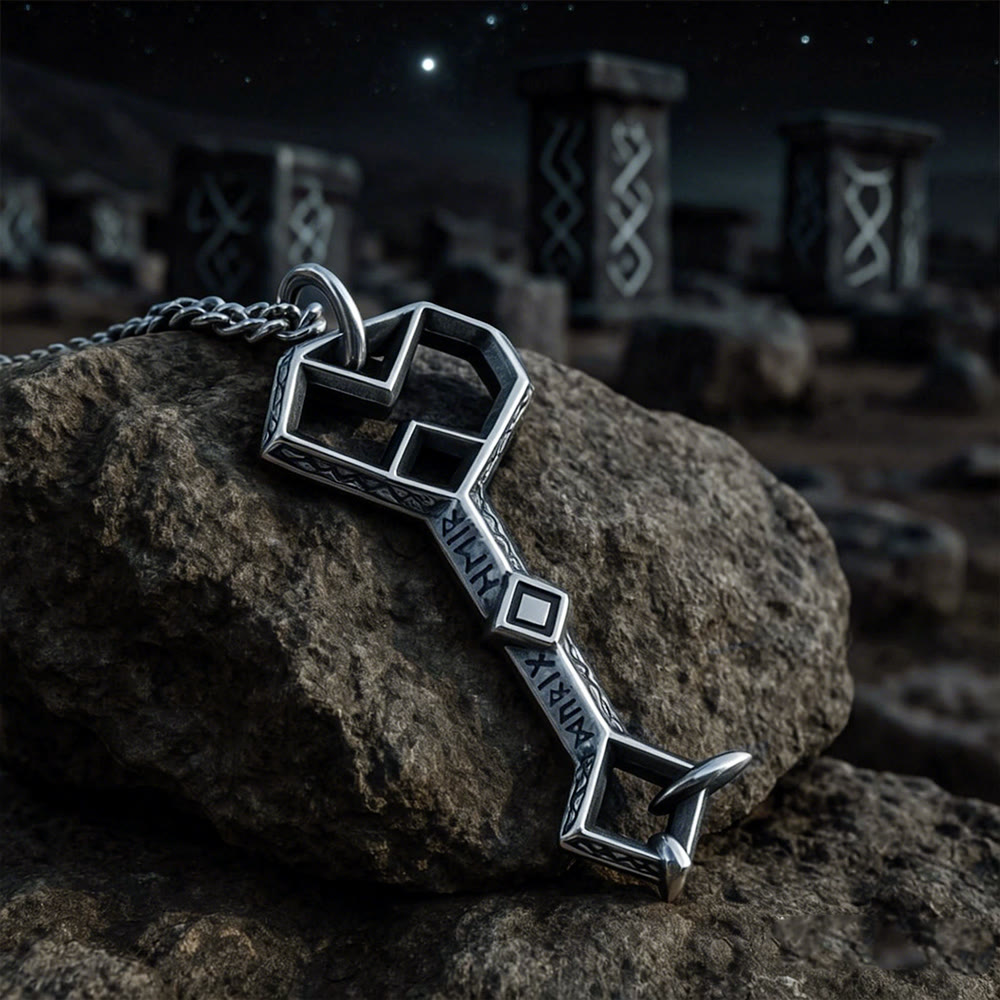 FREE Today: Viking Rune Key Pendant Talisman Necklace - Necklace - image 0