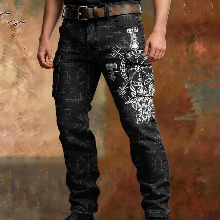 WorldNorse Viking Helm of Awe Compass Cargo Pants - image 3