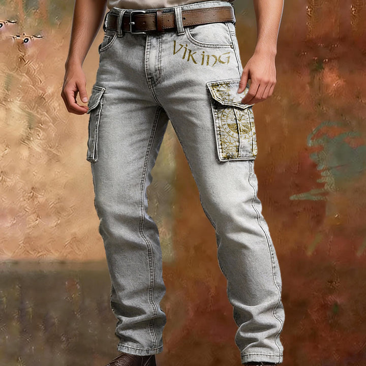 WorldNorse Viking Vegvisir Rune Pocket Cargo Pants - image 3