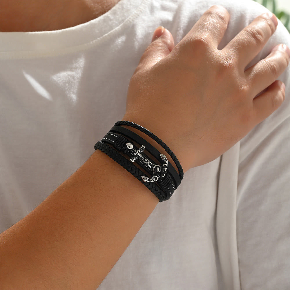 WorldNorse Seafarer Steel Anchor Bracelet - image 1