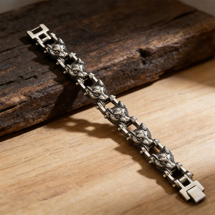 WorldNorse Forged Screw Skull Link Bracelet - image 6