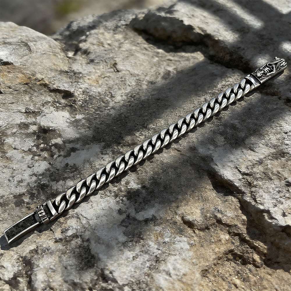 WorldNorse Skeleton Relief Cuban Link Bracelet - image 4