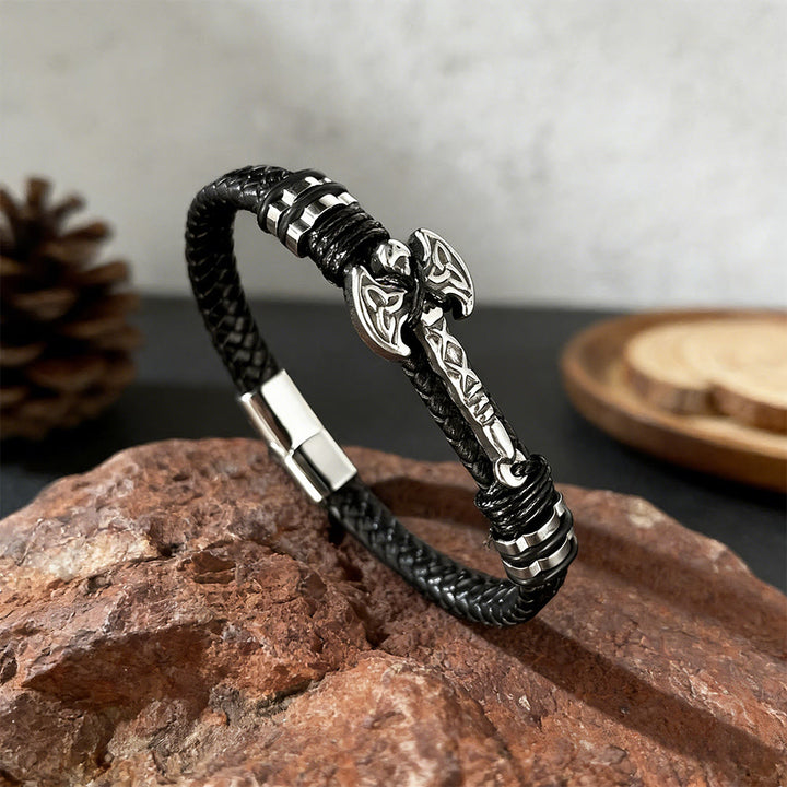 WorldNorse Battle Axe Woven Bracelet - Viking Axe - image 0