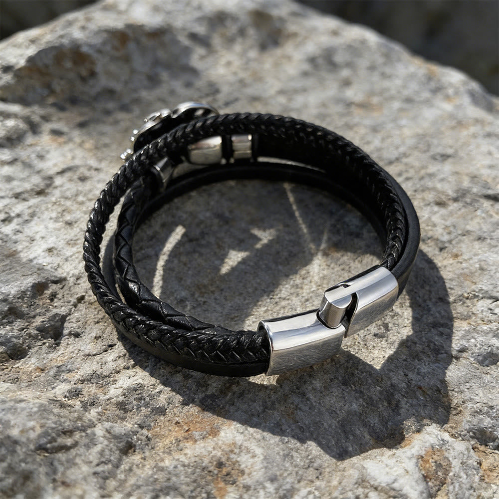 WorldNorse Valhalla Skull Braided Bracelet - image 6